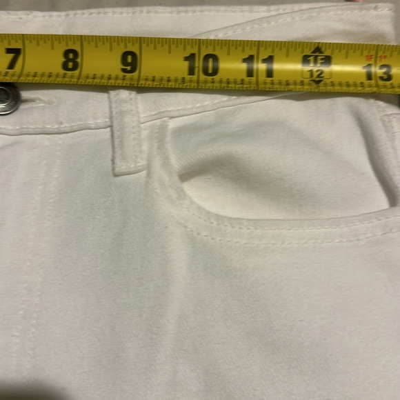 NWT GB High Rise Split Front Distressed Straight Leg Jeans - Picture 7 of 11